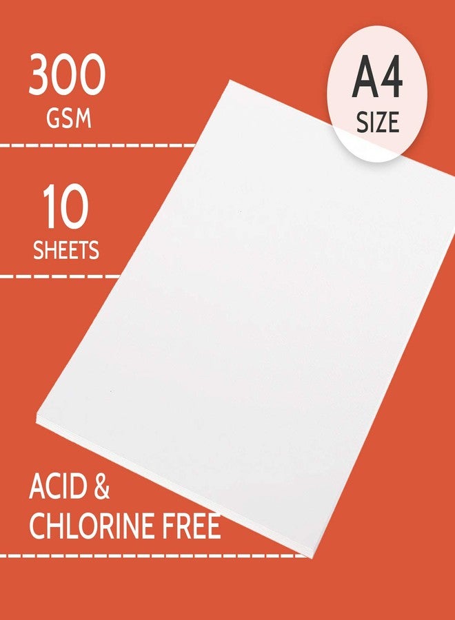 PaperPep Artists' Acrylic Paint Paper 300GSM Cold Pressed A3 (Pack of 5) + A4 (Pack of 10) for Acrylic, Watercolour, Gouache, Ink, Wet & Mixed Media, Art Painting, Drawing for Artists' & Amateurs - Image 4